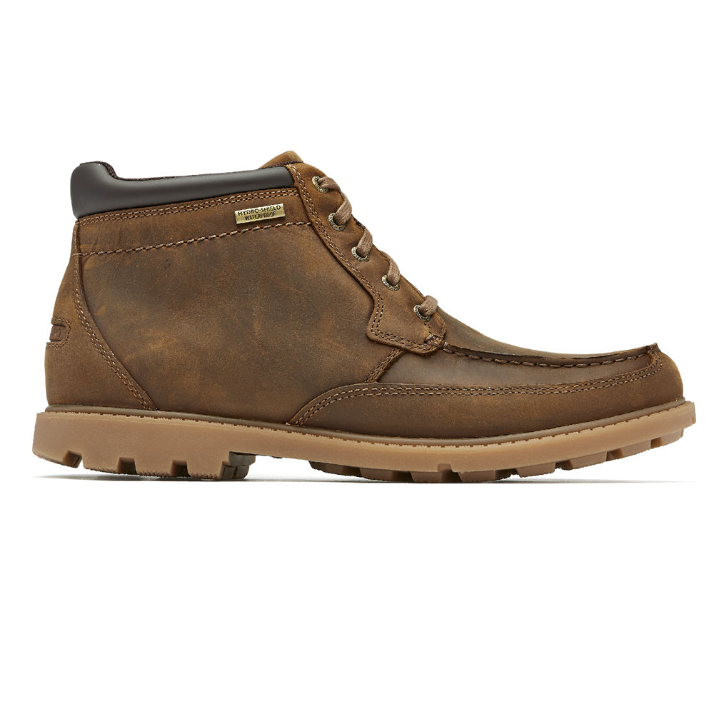 Botas Rockport Homem Marrom - Patten Waterproof Moc - 30469HMPU